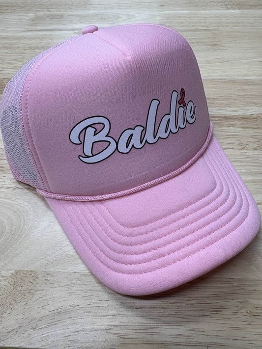 Baldie Hat - Bald Baddies against Breast Cancer